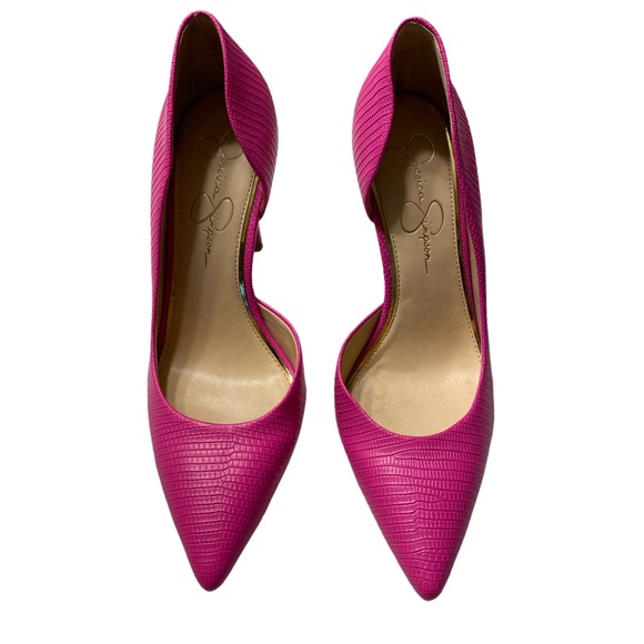 NWOT Fuschia Jessica Simpson Pumps Size 8 - Picture 3 of 5